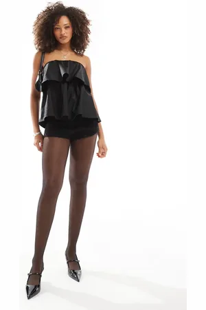 AWARE Statement ruffle bandeau top in