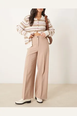ASOS Tailored relaxed straight leg trousers in apricot
