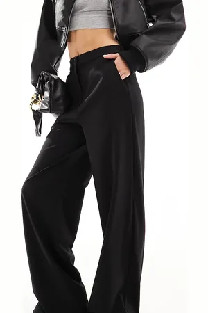 ASOS Tall tailored relaxed straight leg trousers in