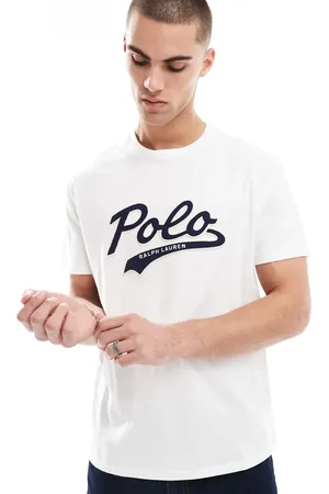 Ralph Lauren Collegiate towelling logo t-shirt in