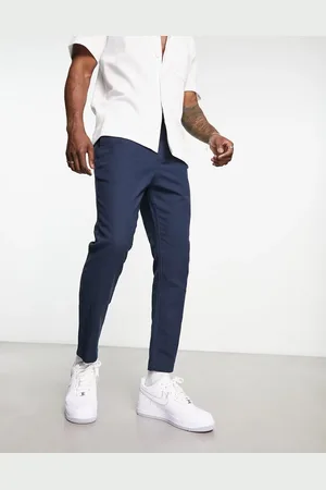 Only & Sons Linen mix cropped trouser in