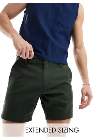 ASOS Skinny chino shorts in khaki