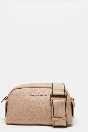 VALENTINO Valentino blossom textured crossbody camera bag in beige