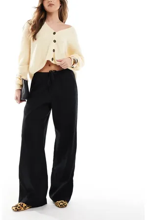Hollister Pull on super baggy rib trouser in