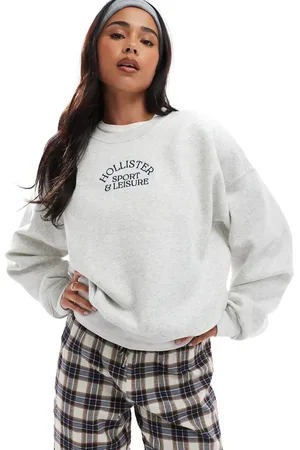Hollister Script logo sweat top in
