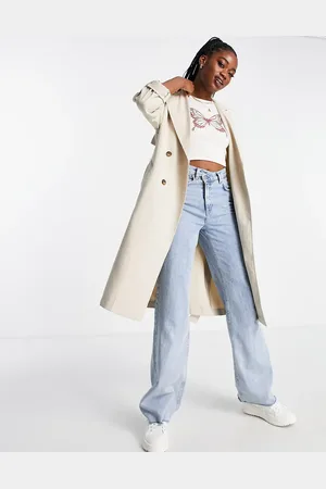 Stradivarius Trench coat in light stone