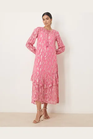 Never Fully Dressed Metallic midaxi dress in