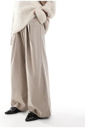 Hollister Low rise baggy trouser in oatmeal