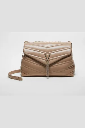 VALENTINO Valentino privilege large quilted shoulder bag in beige