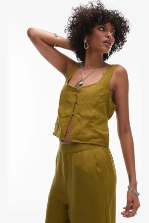 Rhythm Maya vest top in olive