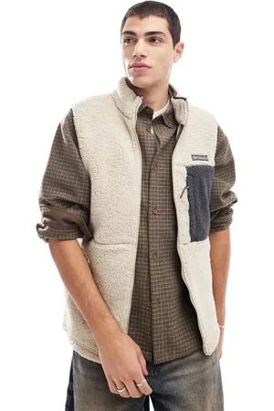 Columbia Mountainside heavyweight fleece gilet in stone