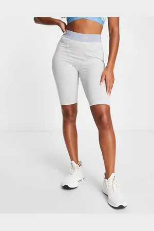 adidas Luxe Lounge legging shorts in light