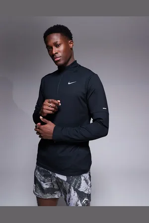 Nike DRI-FIT Element zip long sleeve top in