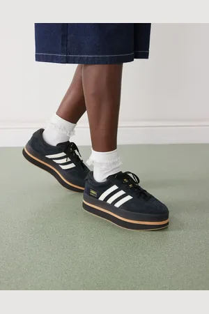 adidas Gazelle Stack trainers in and white