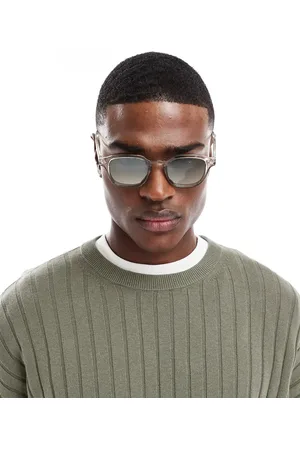 ASOS Retro sunglasses in crystal grey