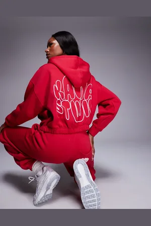 Kaiia Studio bubble logo back print zip up hoodie co-ord in