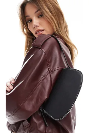 Pull&Bear Contrast stitch shoulder bag in