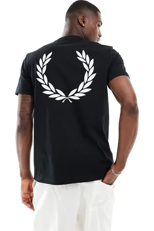 Fred Perry Rear powder laurel t-shirt in black