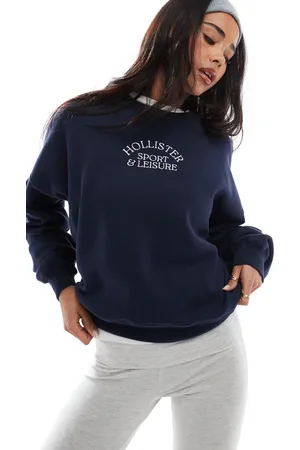 Hollister Script logo sweat top in