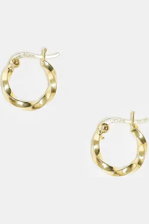 Kingsley Ryan Plated twist hoop earrings in plated