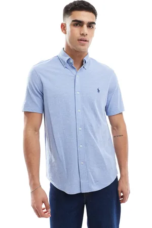 Ralph Lauren Icon logo short sleeve pique shirt in light