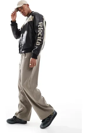 River Island Mono sport bomber jacket in