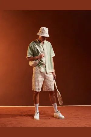 ASOS Oversized revere shirt in cut and sew in sage