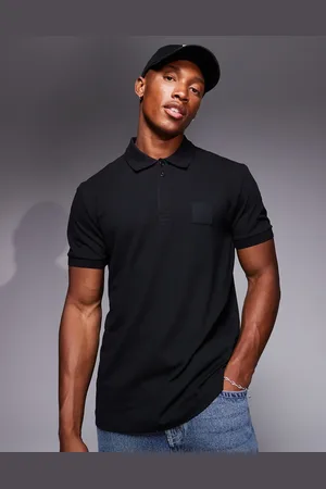 HUGO BOSS Paddy DropNeedle box logo pique polo regular fit in