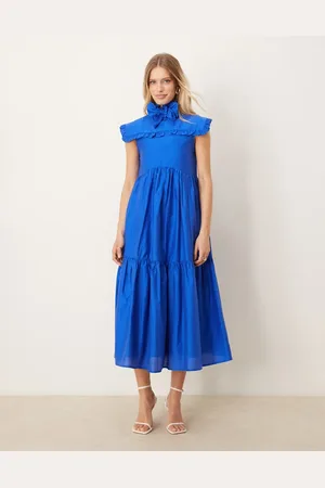 Sister Jane Bow midi dress in royal