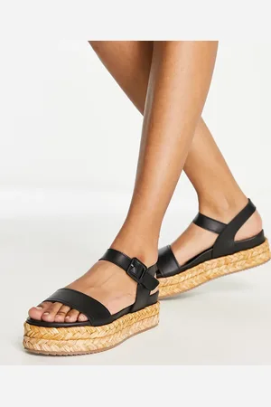 Whistles Ivie raffia flatform sandal in