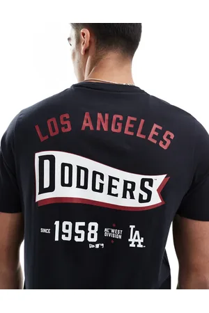New Era LA Dodgers graphic back t-shirt in black