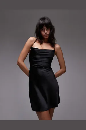 MANGO Tie back mini cami dress in