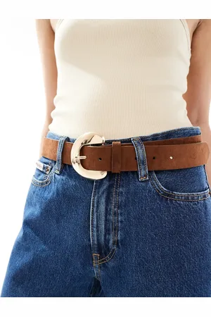 Stradivarius Faux suede belt in