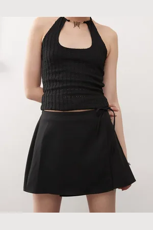 Monki Mini wrap skirt in