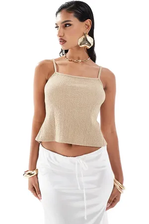 ASOS Textured backless cami top with in