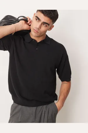 ASOS Relaxed lightweight knitted cotton pique polo in