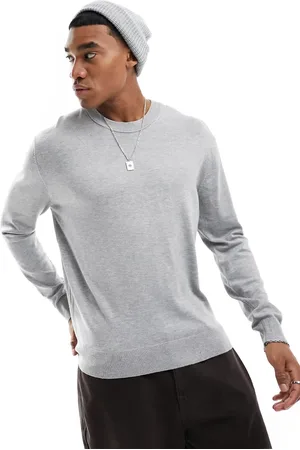 River Island Essential crew neck sweatshirt in marl