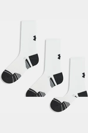 Under Armour Performance Tech 3 pack crew socks in and grey