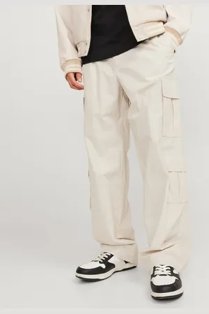 JACK & JONES Loose fit trouser with double pocket in beige