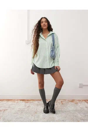 Miss Selfridge Oversized shirt in stripe