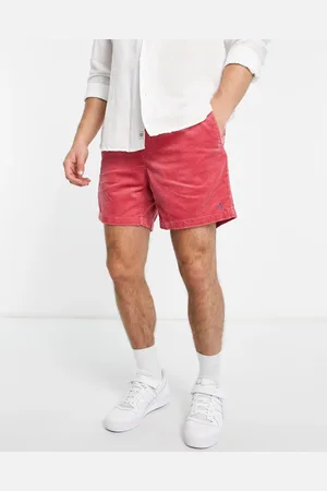 Ralph Lauren Cord prepster shorts in washed with pony logo