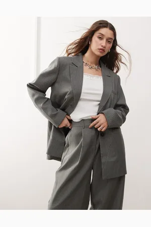 Reclaimed Oversized blazer in pinstripe