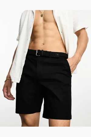 River Island Belted chino shorts in