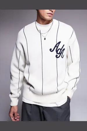 Alma de Ace Logo knit stripe jumper in
