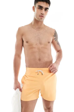 Ralph Lauren Traveler icon logo slim fit mid swim shorts in washed
