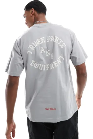 Only & Sons Boxy fit t-shirt with back print in washed