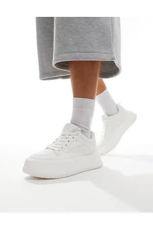 ASOS Lace up trainers in with chunky sole