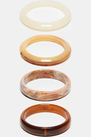 ASOS Pack of 4 resin bangles in