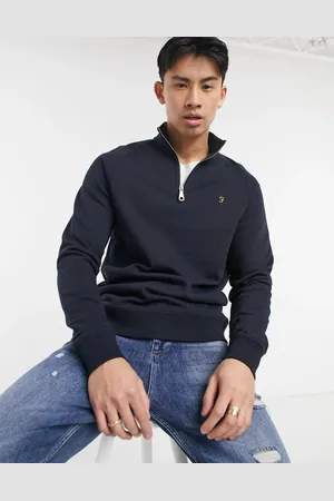 Farah Jim 1/4 zip sweatshirt in