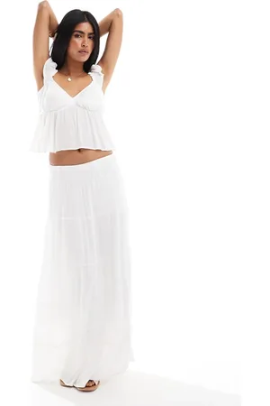 Hollister Tiered maxi skirt in